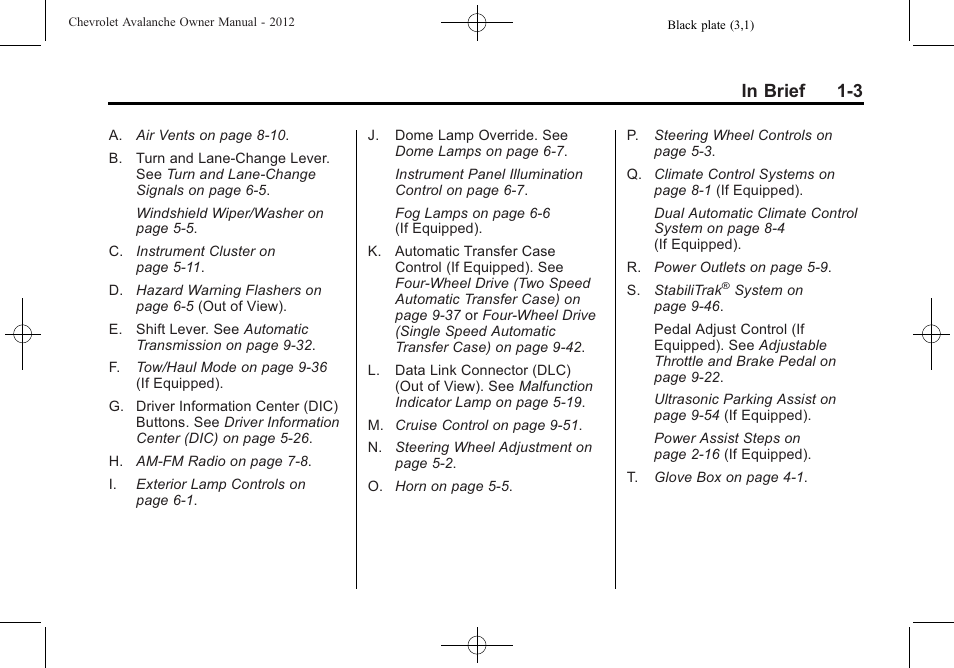 CHEVROLET 2010 Avalanche User Manual | Page 9 / 508