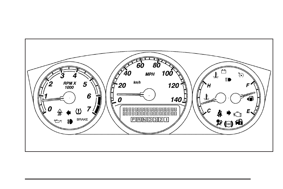 Instrument panel cluster, Instrument panel cluster -25 | CHEVROLET 2009 Impala User Manual | Page 147 / 406