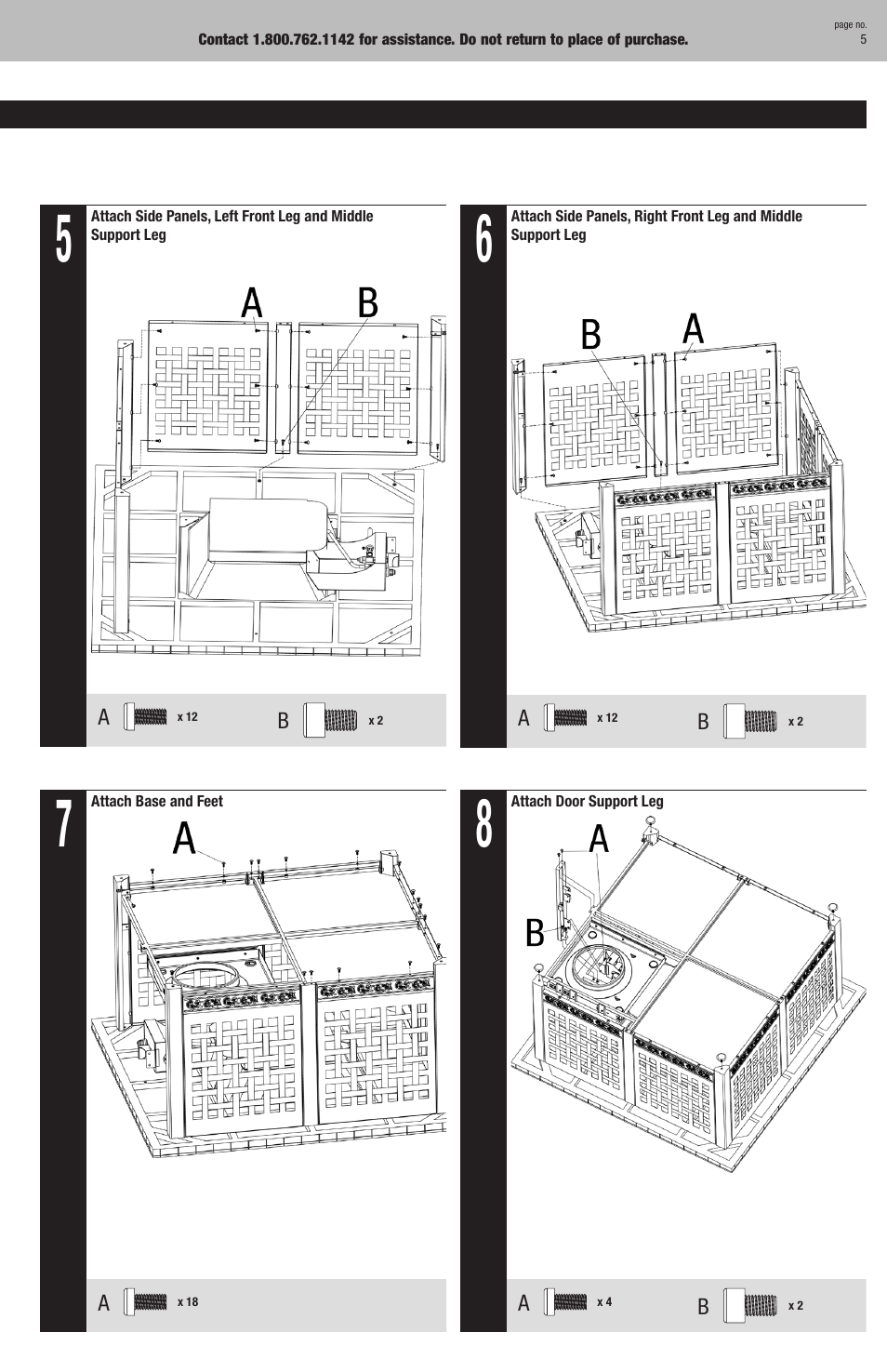 Blue Rhino GAD860SP User Manual | Page 5 / 12