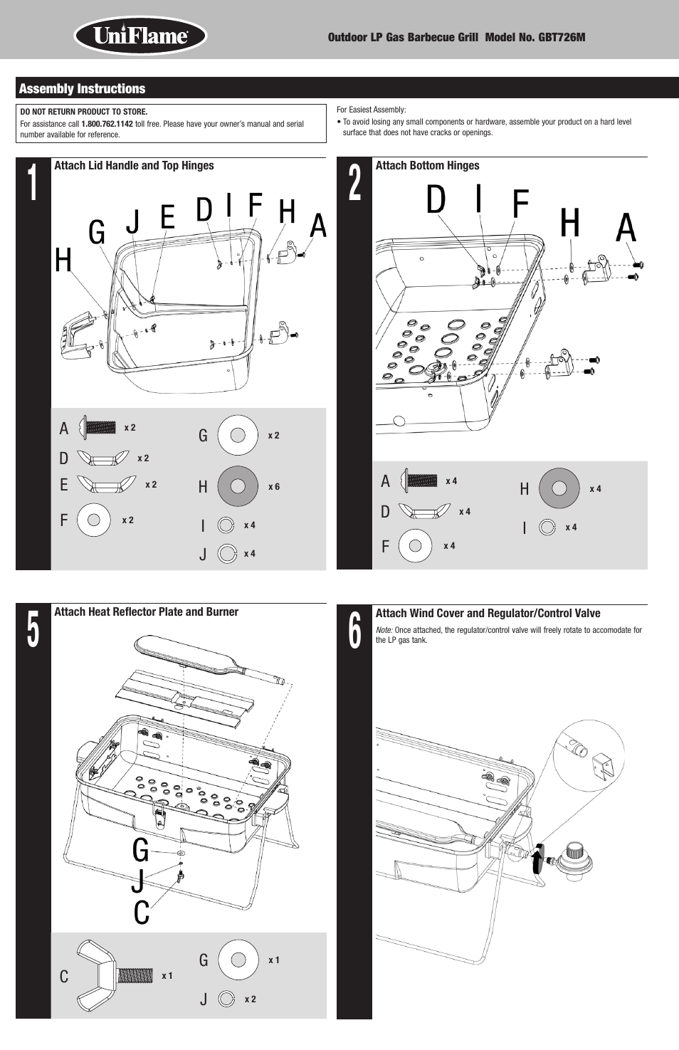 Blue Rhino GBT726M User Manual | Page 4 / 16
