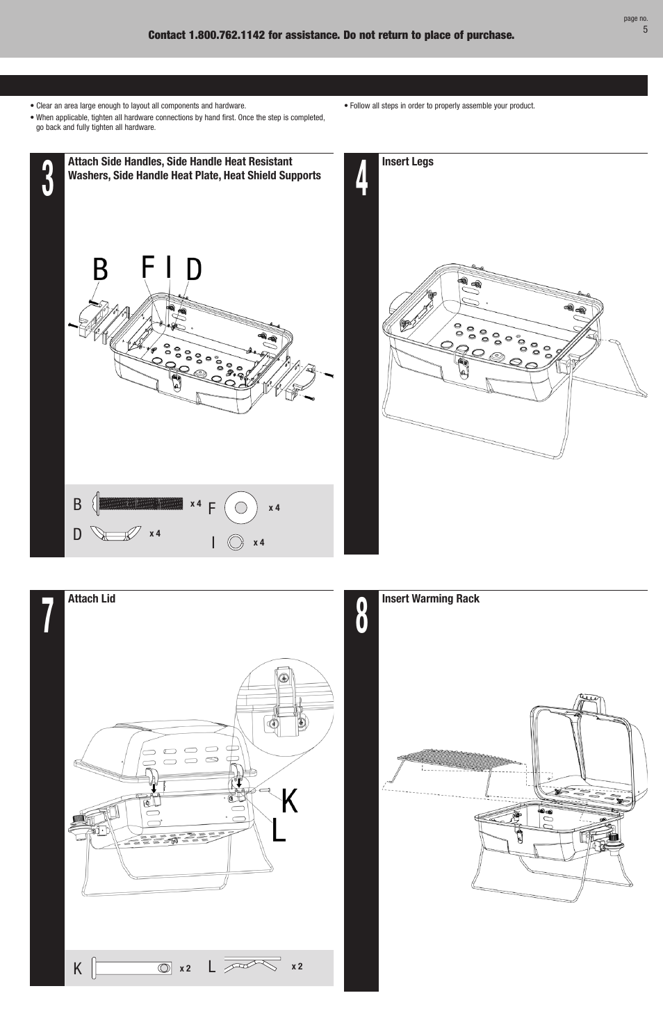 Blue Rhino GBT726M User Manual | Page 5 / 16