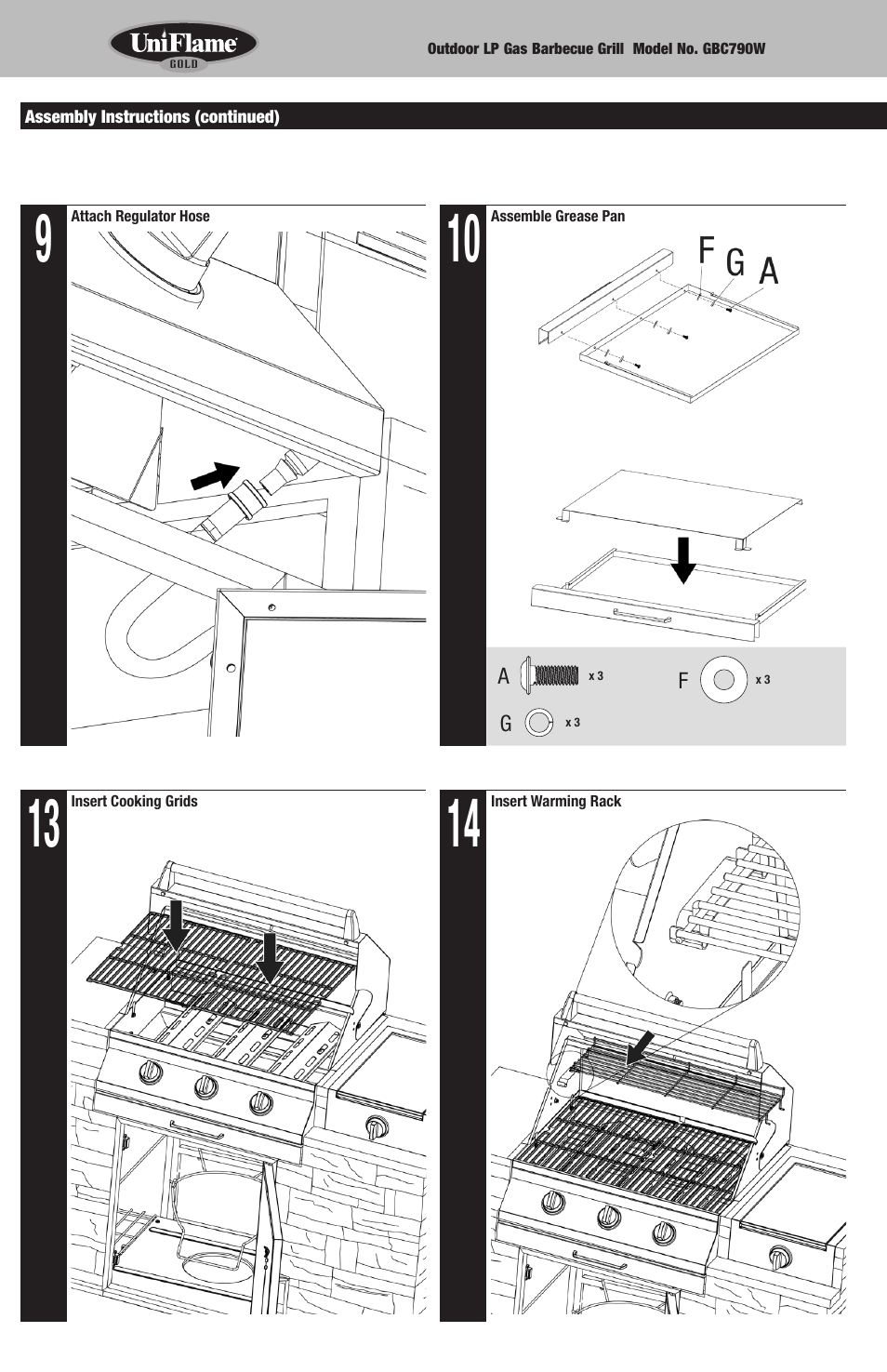 Blue Rhino GBC790W User Manual | Page 6 / 24