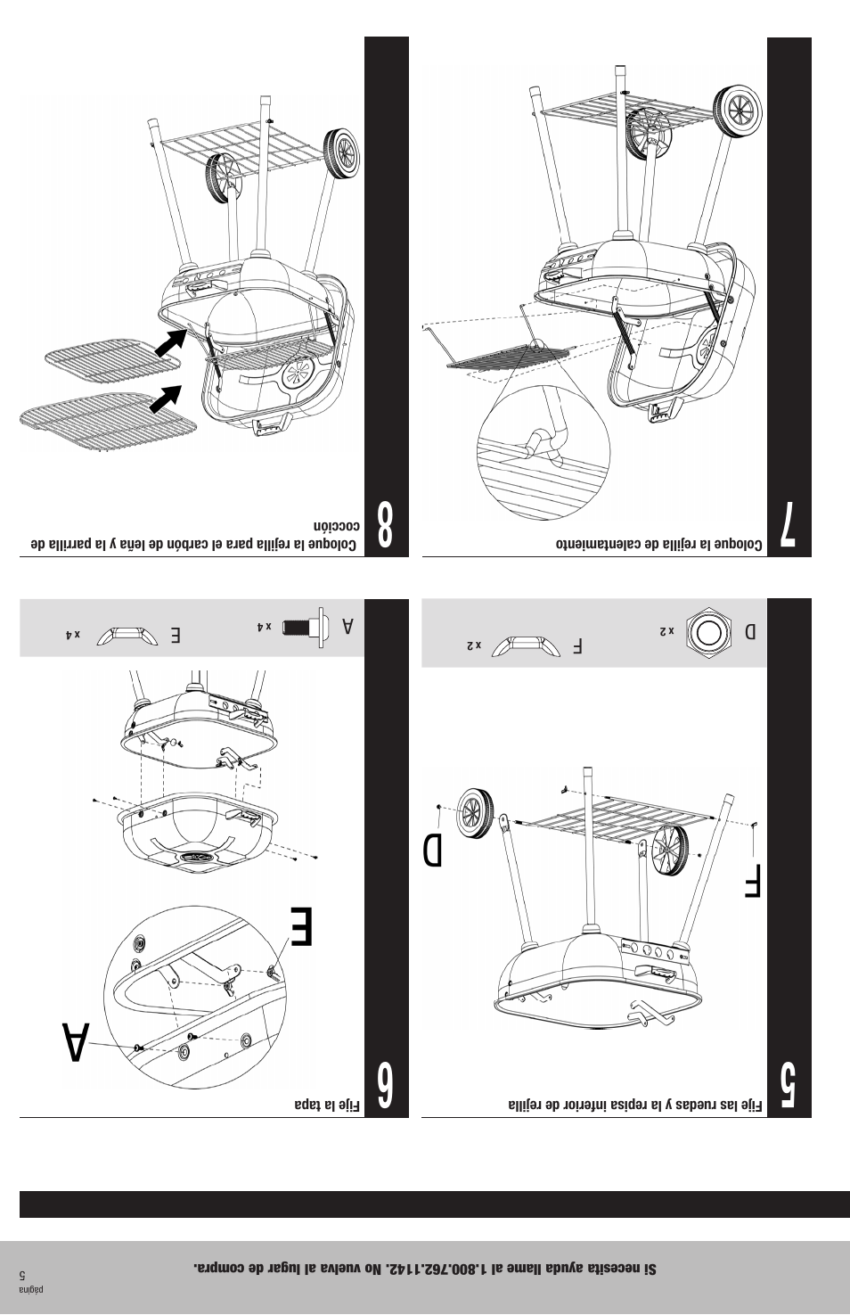 Blue Rhino Outdoor Charcoal Barbecue Grill CBC701W User Manual | Page 12 / 16