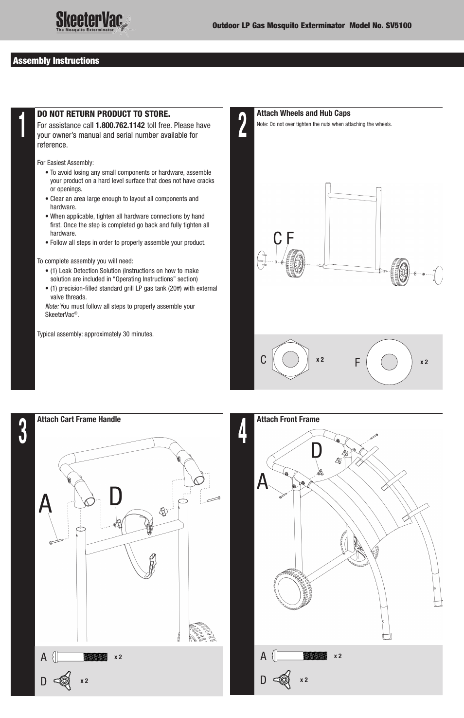 Blue Rhino SV5100 User Manual | Page 4 / 12