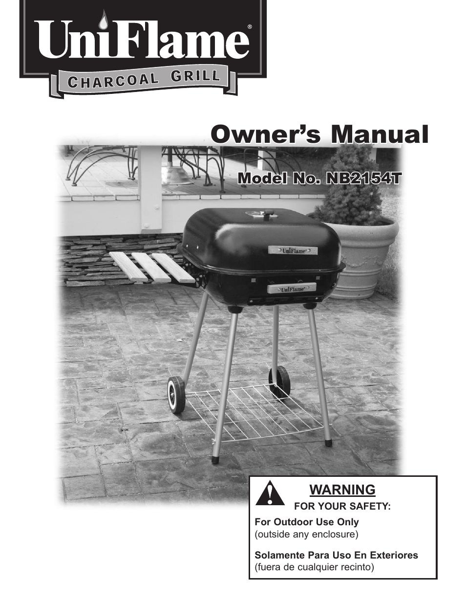 Blue Rhino UniFlame NB2154T User Manual | 24 pages