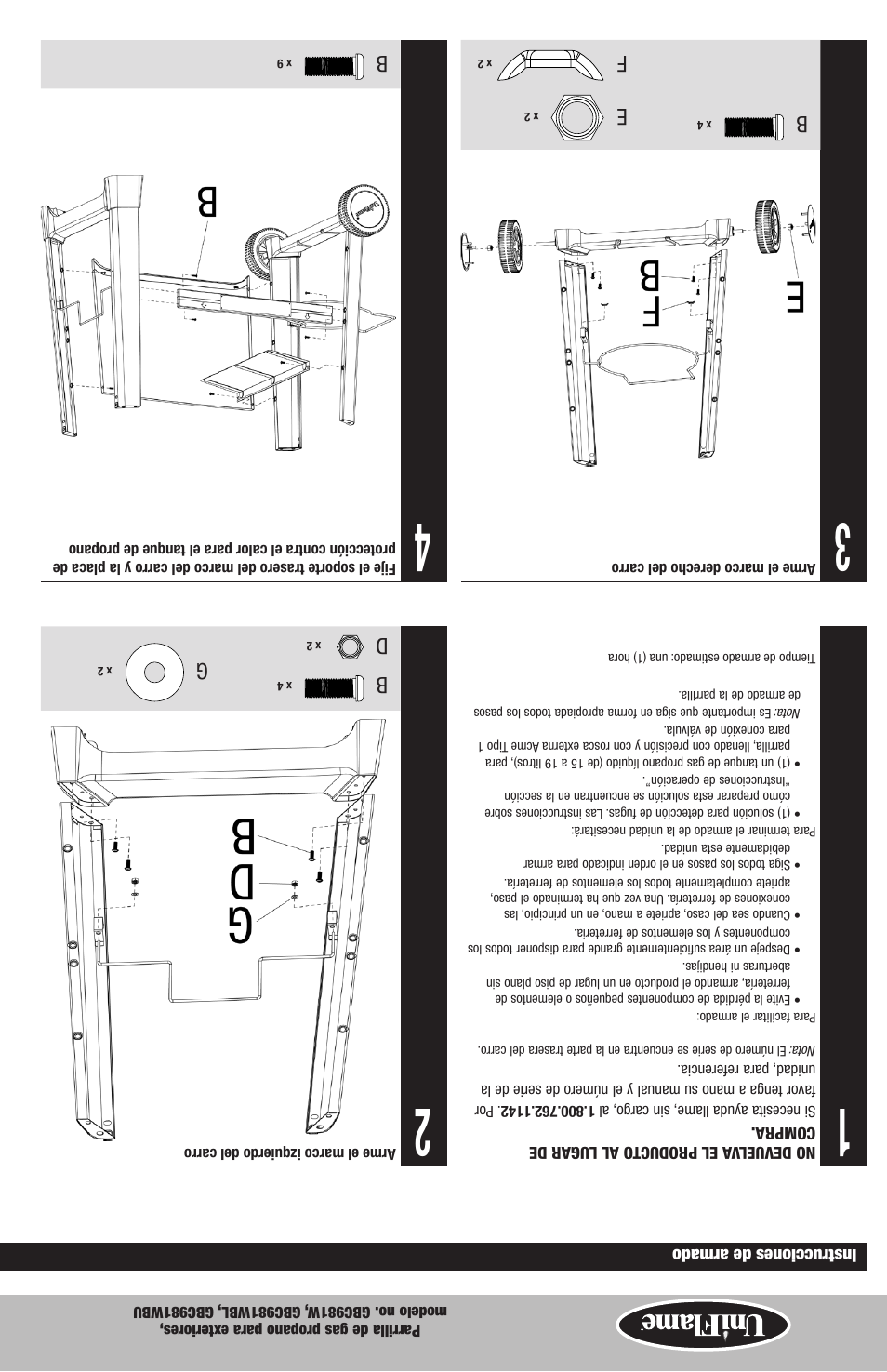 Blue Rhino GBC981WBU User Manual | Page 21 / 24