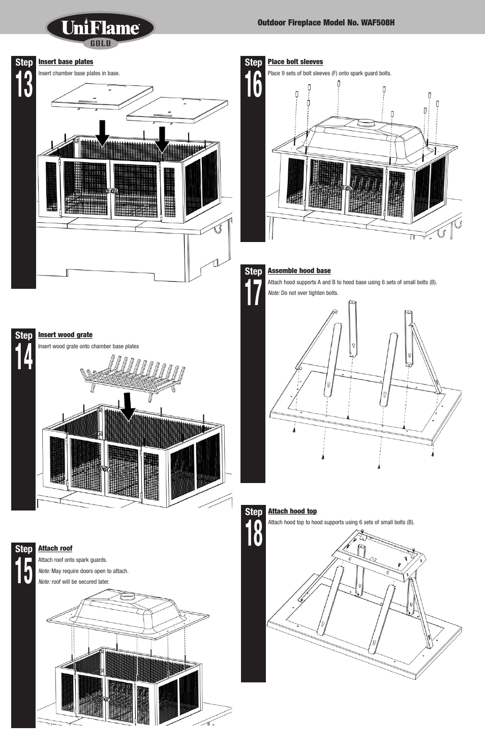 Blue Rhino WAF508H User Manual | Page 6 / 20