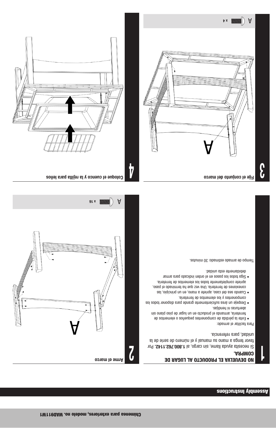 Blue Rhino WAD911W1 User Manual | Page 9 / 12