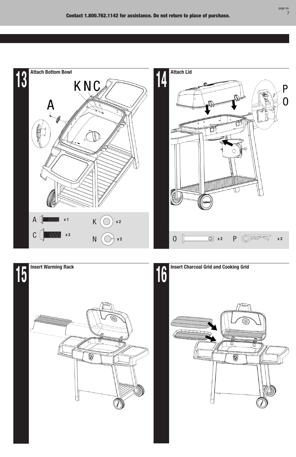 Blue Rhino CBC842W User Manual | Page 7 / 20