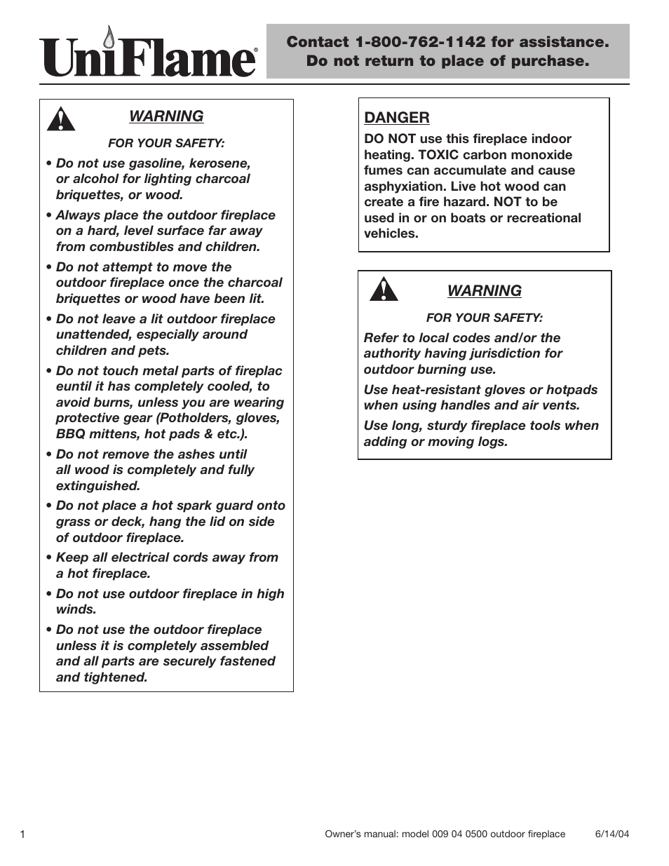 Blue Rhino 009 04 0500 User Manual | Page 2 / 18