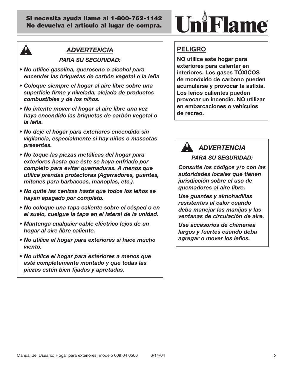 Blue Rhino 009 04 0500 User Manual | Page 3 / 18