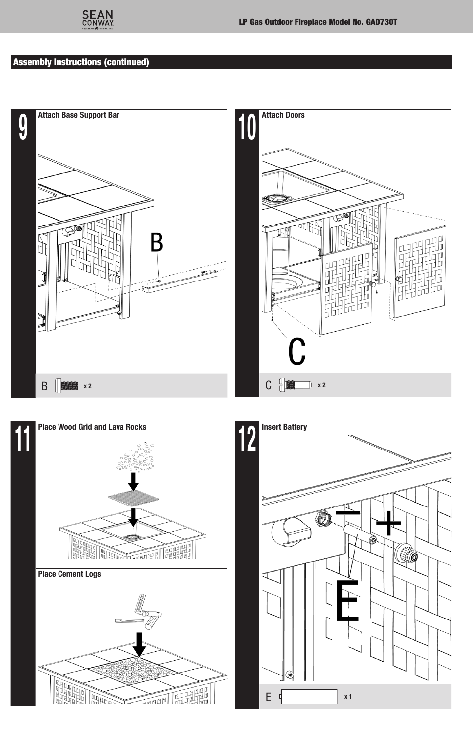 Blue Rhino GAD730T User Manual | Page 6 / 20