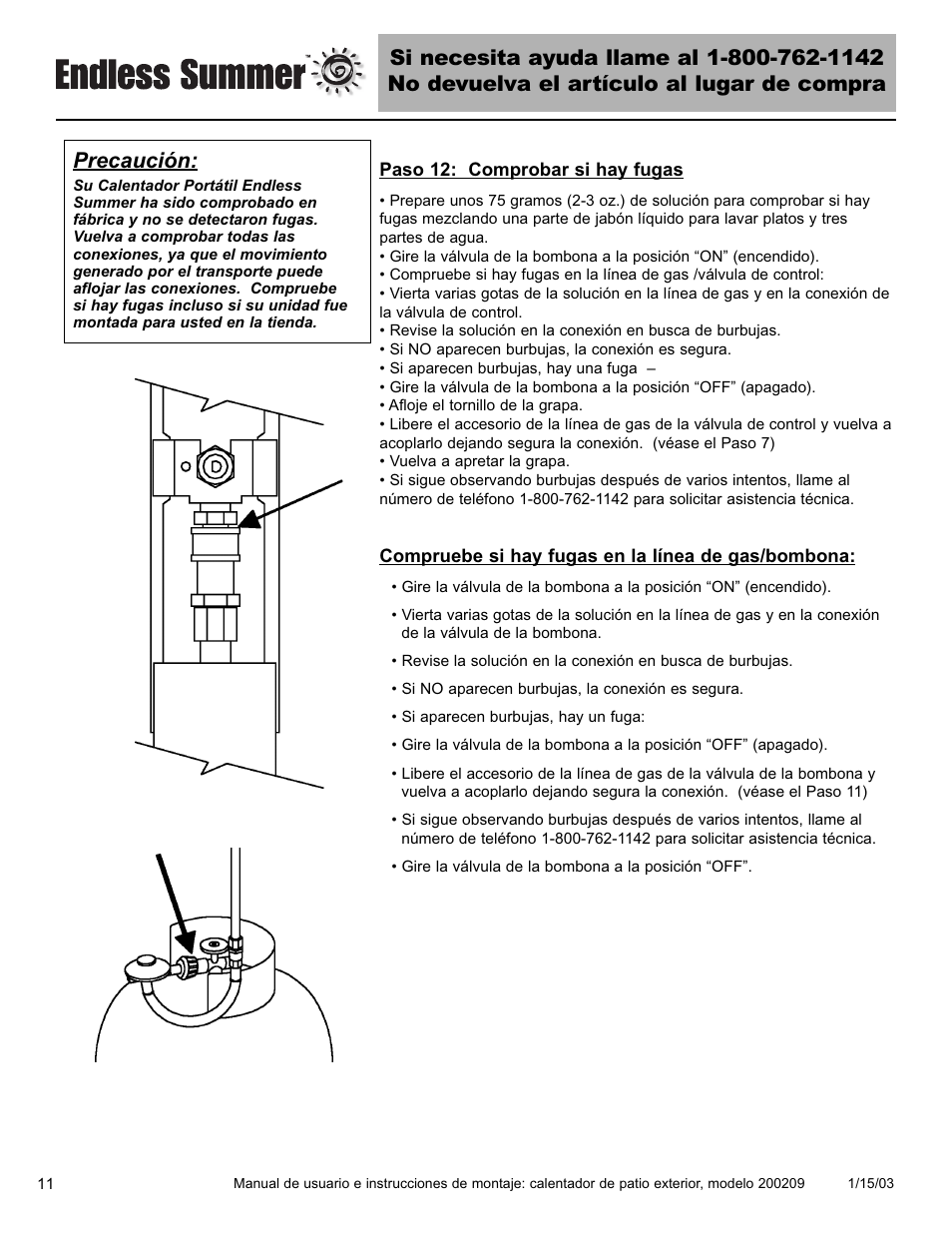 Precaución | Blue Rhino 200209 User Manual | Page 32 / 44