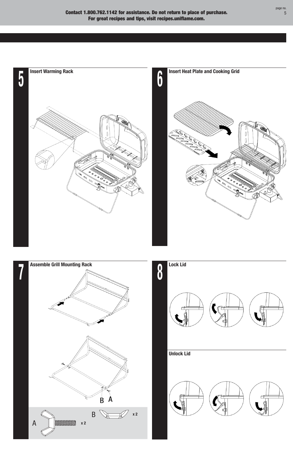 Blue Rhino RV2301CLB User Manual | Page 5 / 12