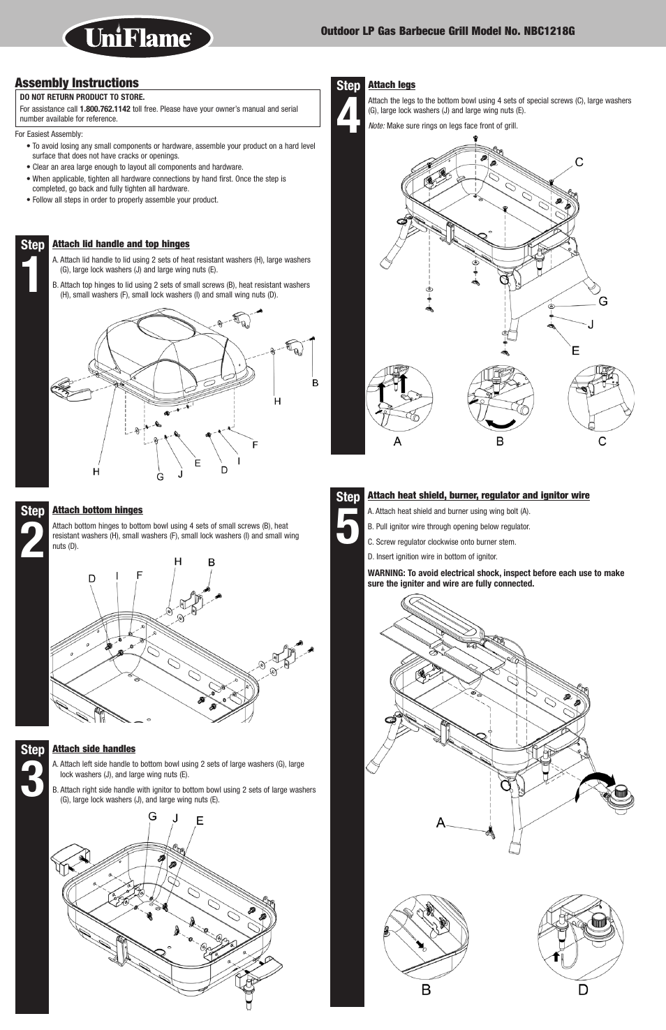 Blue Rhino NBC1218G User Manual | Page 4 / 16