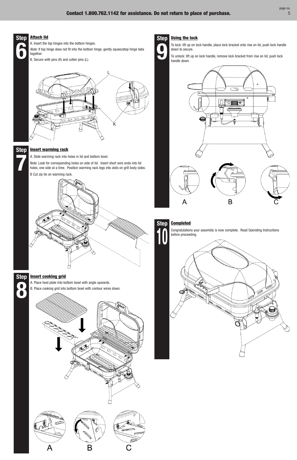 Blue Rhino NBC1218G User Manual | Page 5 / 16