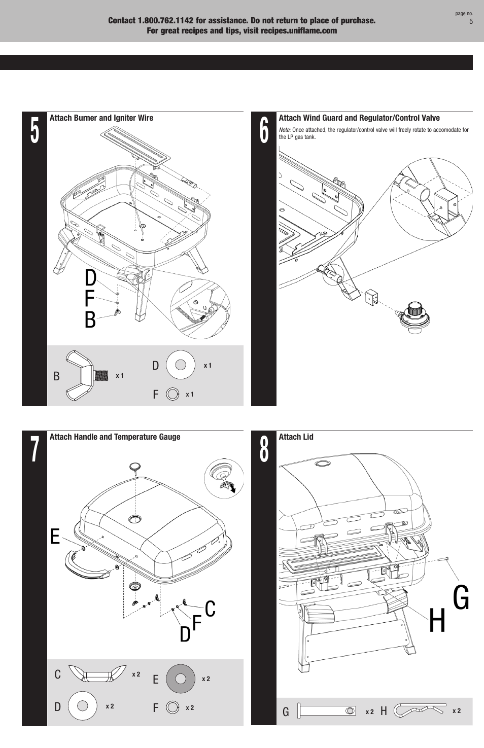Blue Rhino GBT926W User Manual | Page 5 / 20
