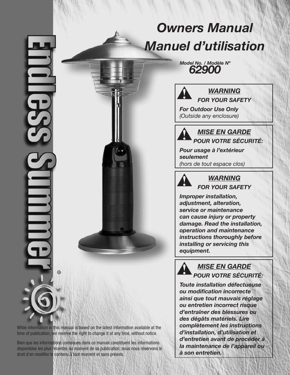 Blue Rhino Endless Summer 62900 User Manual | 19 pages