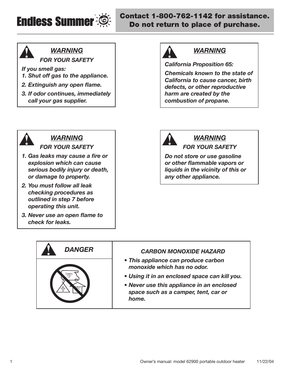 Blue Rhino Endless Summer 62900 User Manual | Page 2 / 19