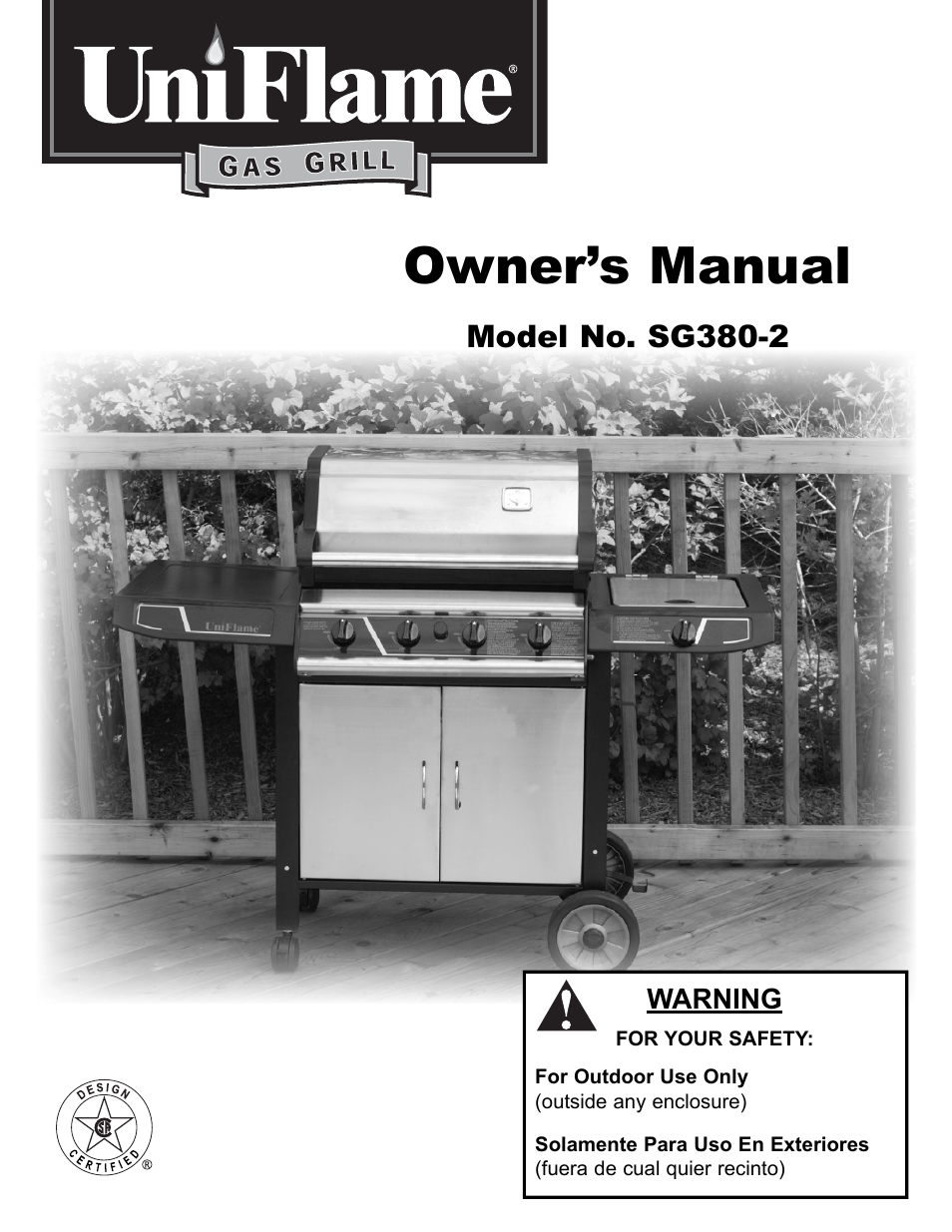 Blue Rhino SG380-2 User Manual | 40 pages