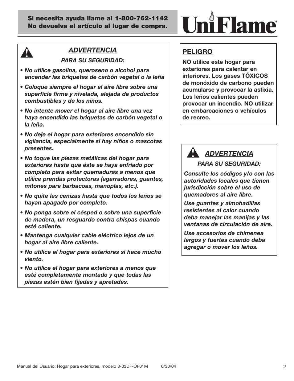 Blue Rhino 3-03DF-OF01M User Manual | Page 3 / 20