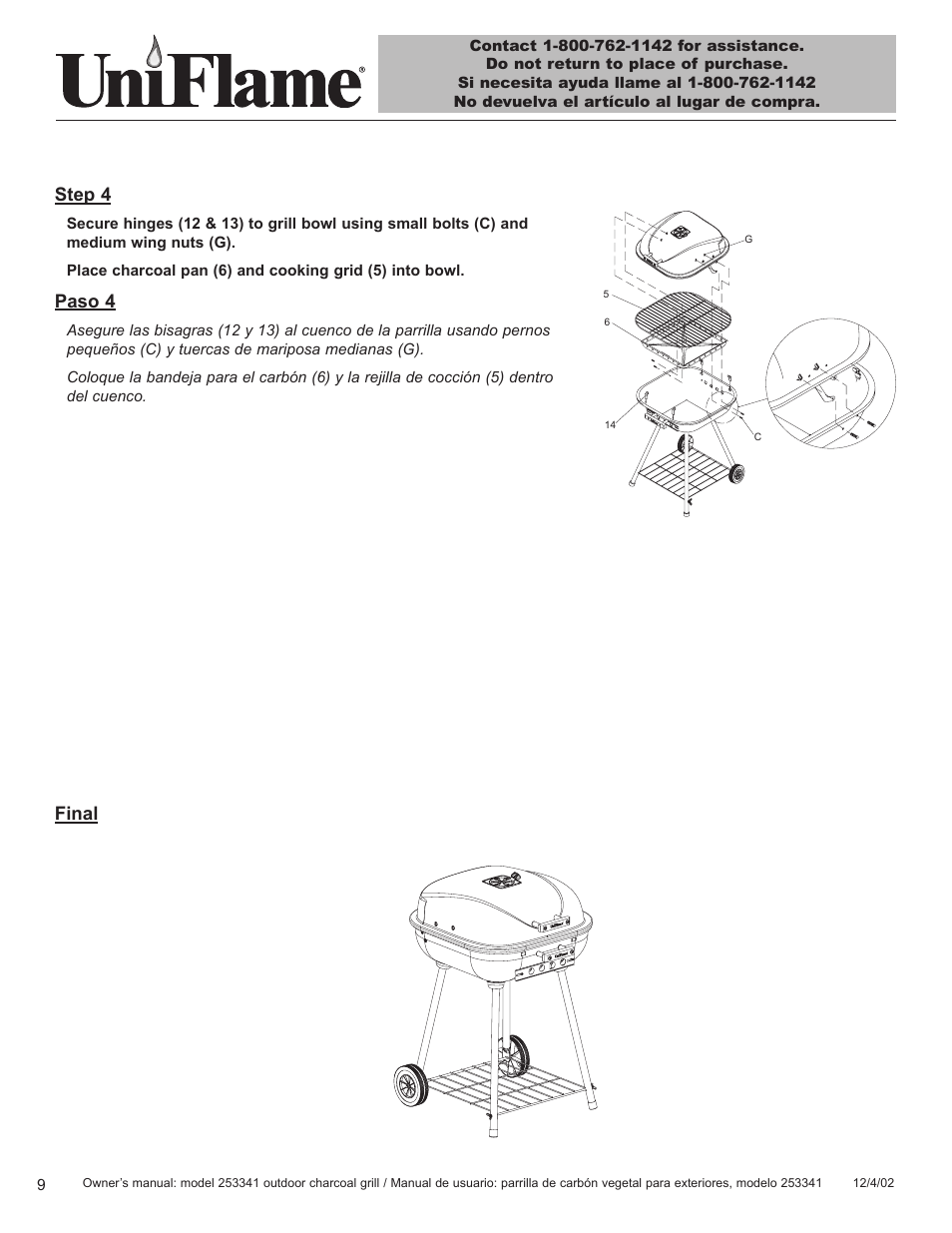 Blue Rhino 253341 User Manual | Page 10 / 21