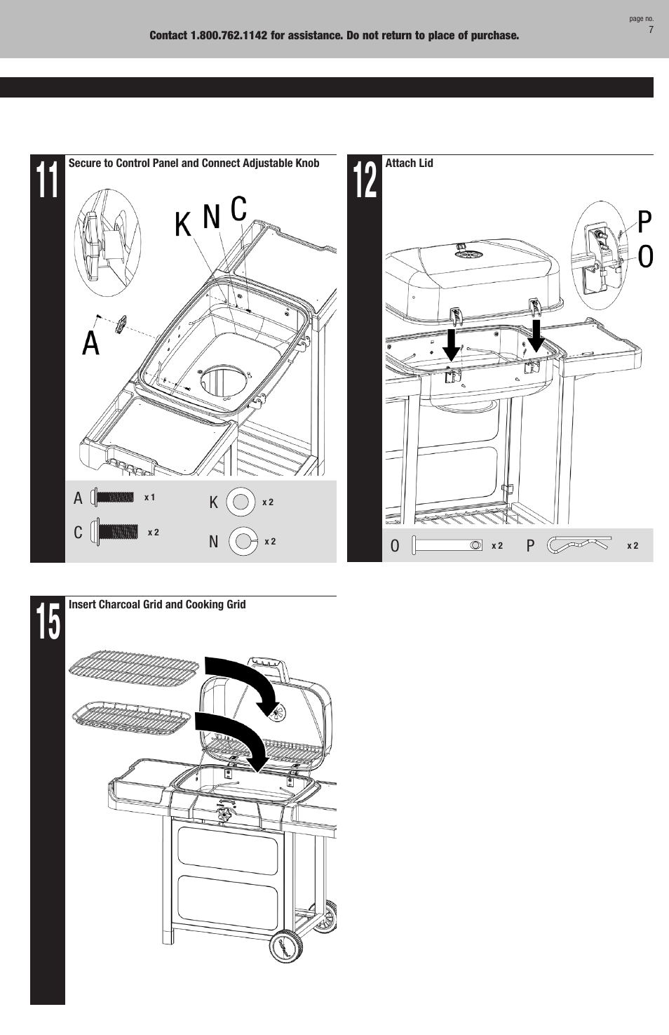 Blue Rhino CBC741W User Manual | Page 7 / 16