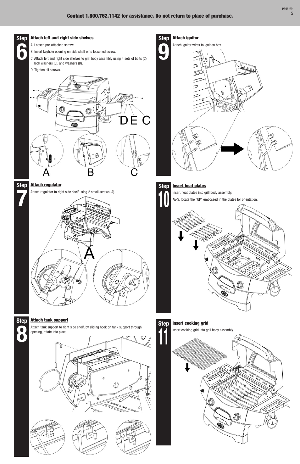 Blue Rhino HBT601B User Manual | Page 5 / 20