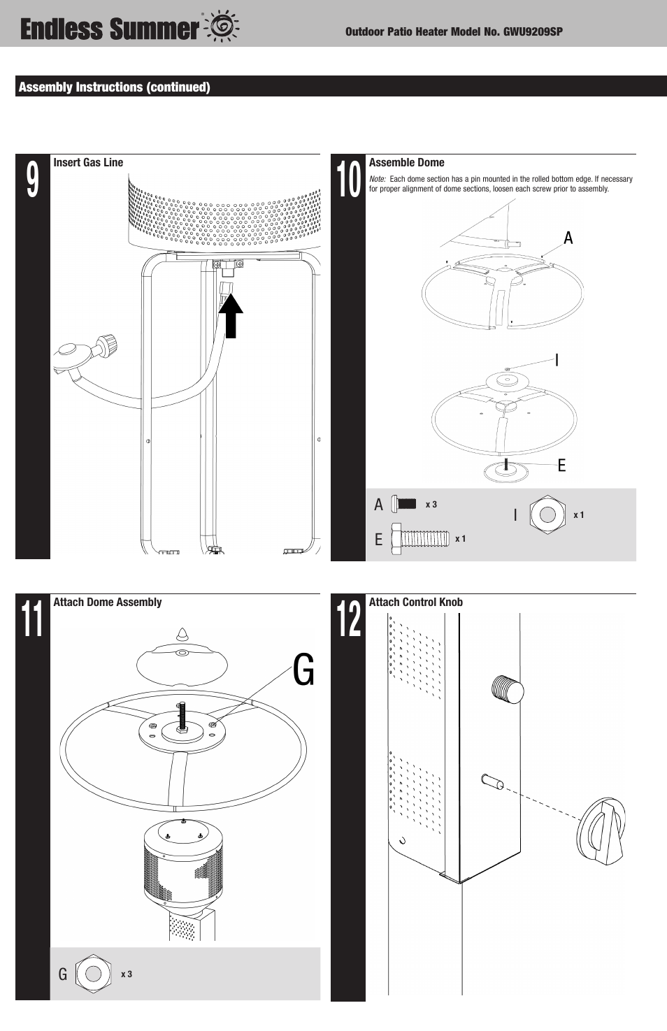 Blue Rhino Endless Summer GWU9209SP User Manual | Page 6 / 12