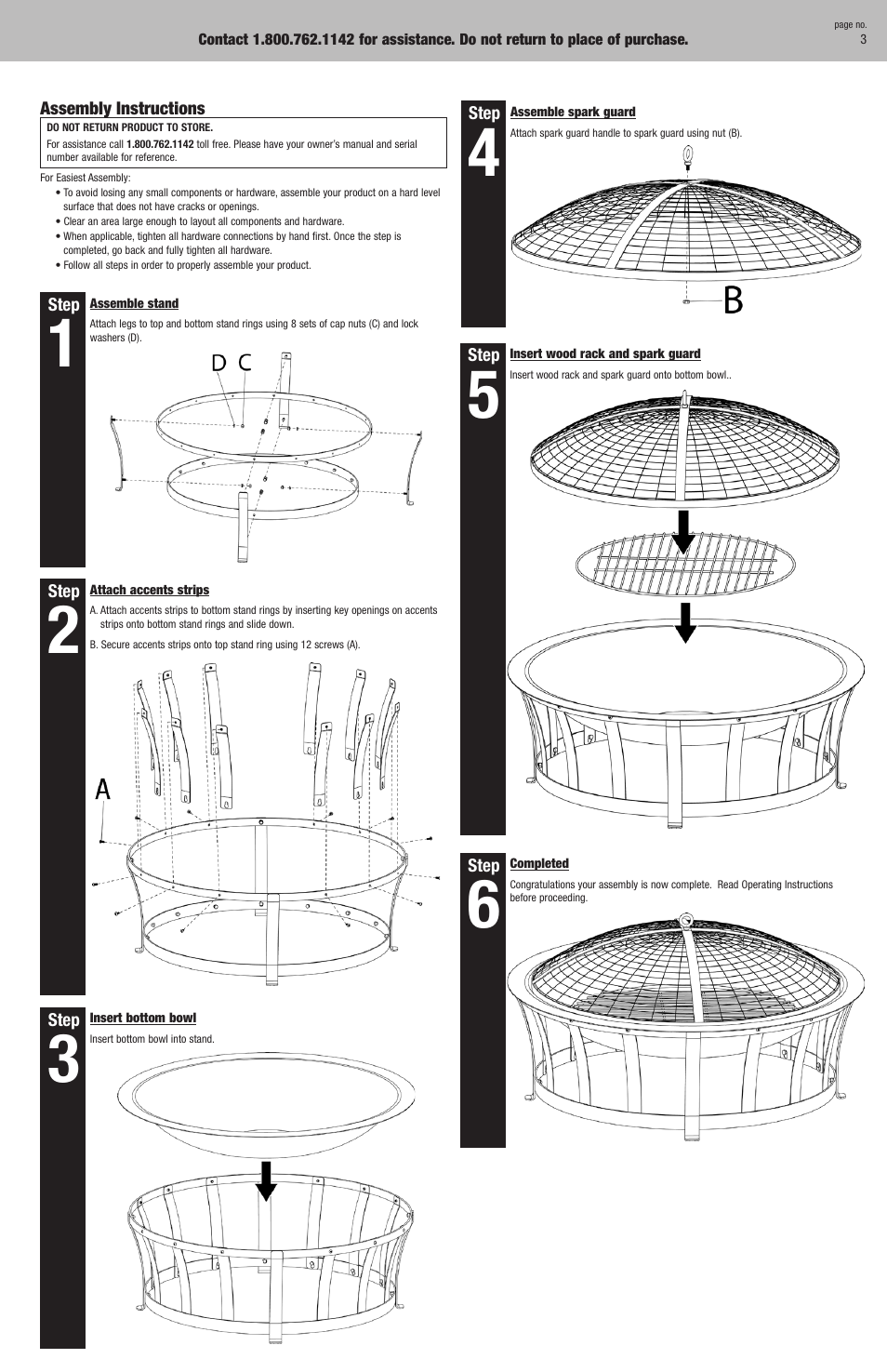 Blue Rhino WAD517A User Manual | Page 3 / 5