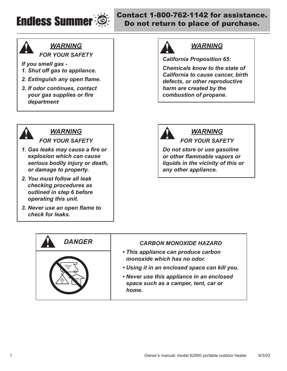 Blue Rhino 62900 User Manual | Page 2 / 40