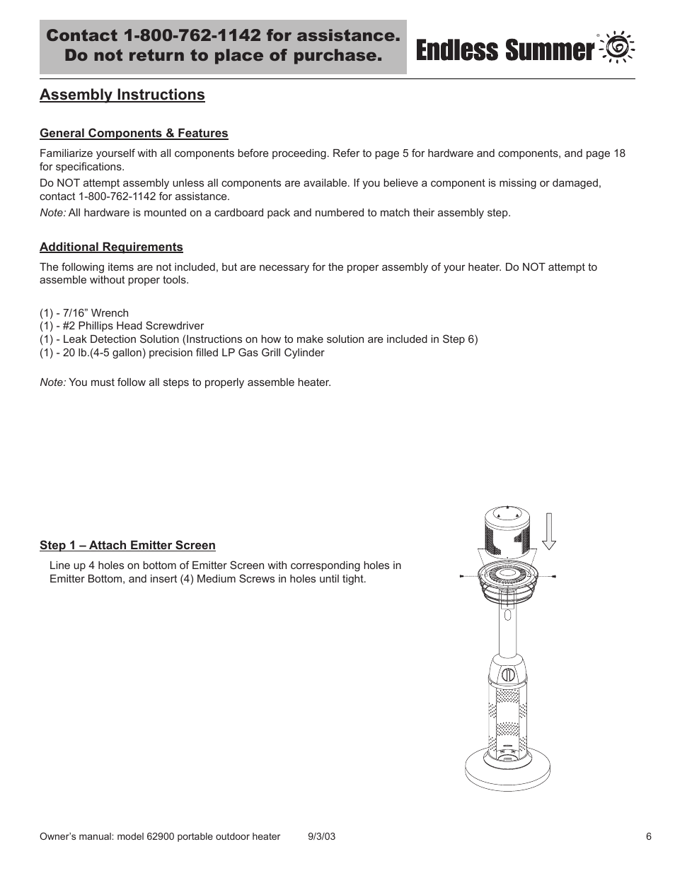 Assembly instructions | Blue Rhino 62900 User Manual | Page 7 / 40