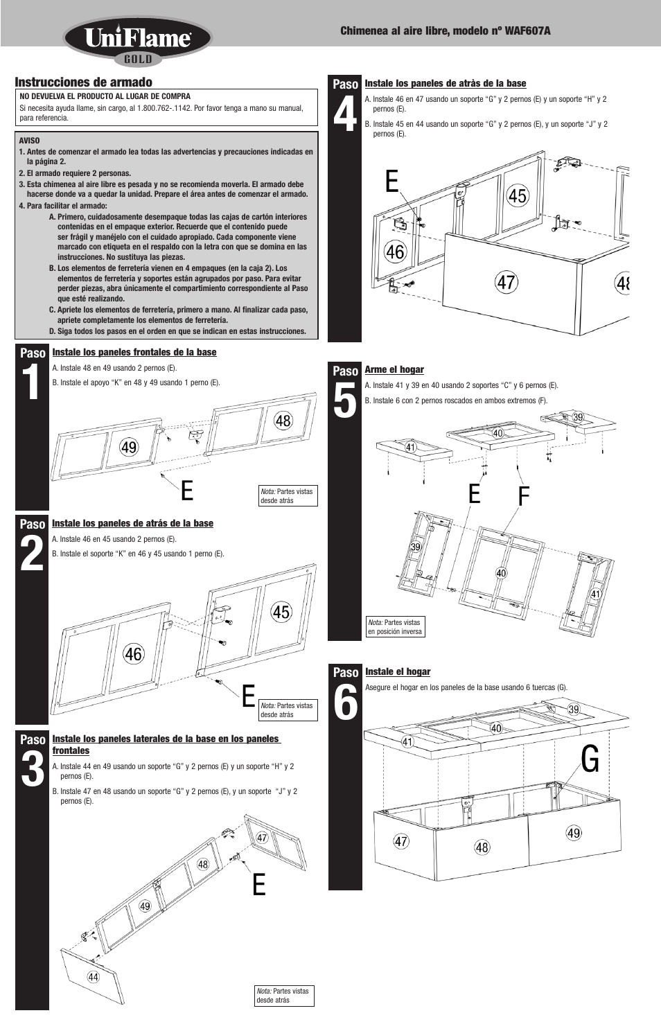 Blue Rhino WAF607A User Manual | Page 13 / 28