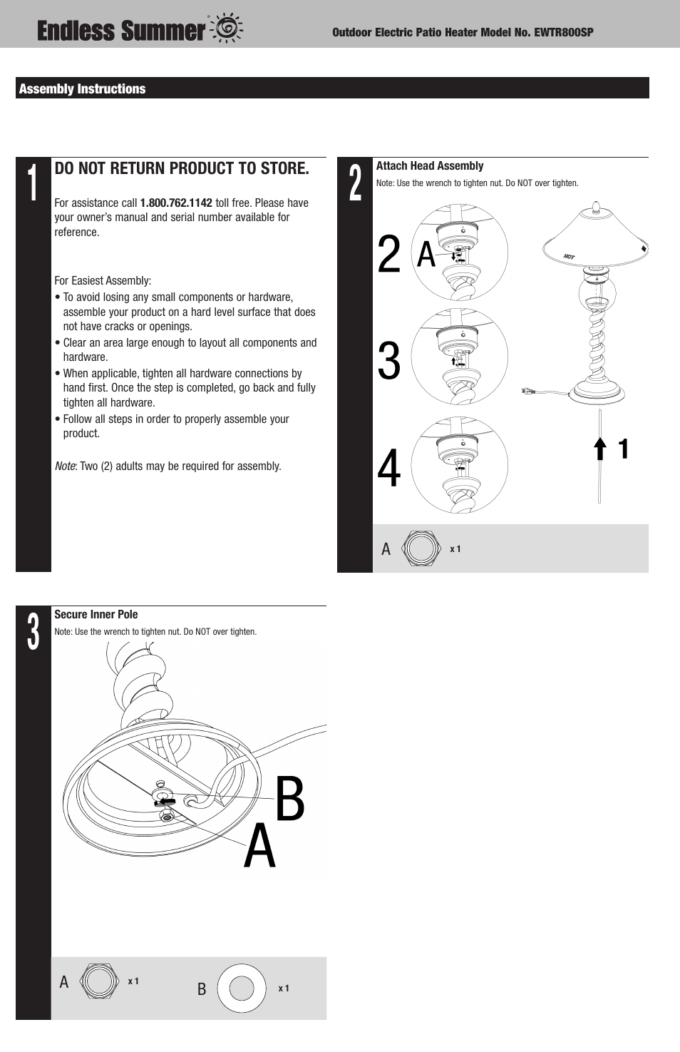 Blue Rhino EWTR800SP User Manual | Page 4 / 8