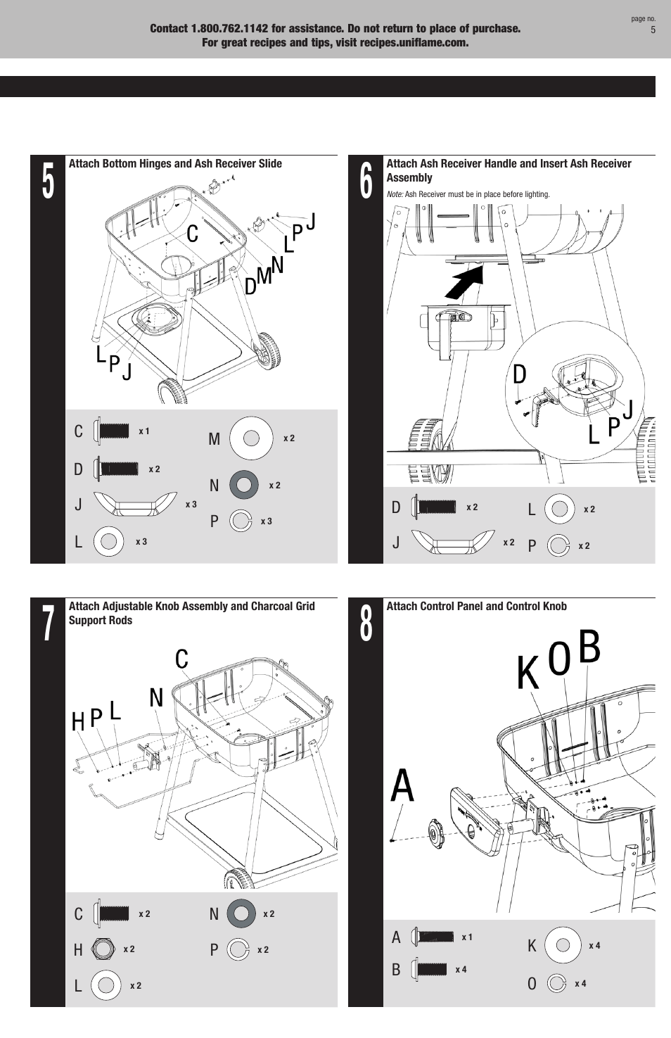 Blue Rhino CBC1030W User Manual | Page 5 / 16