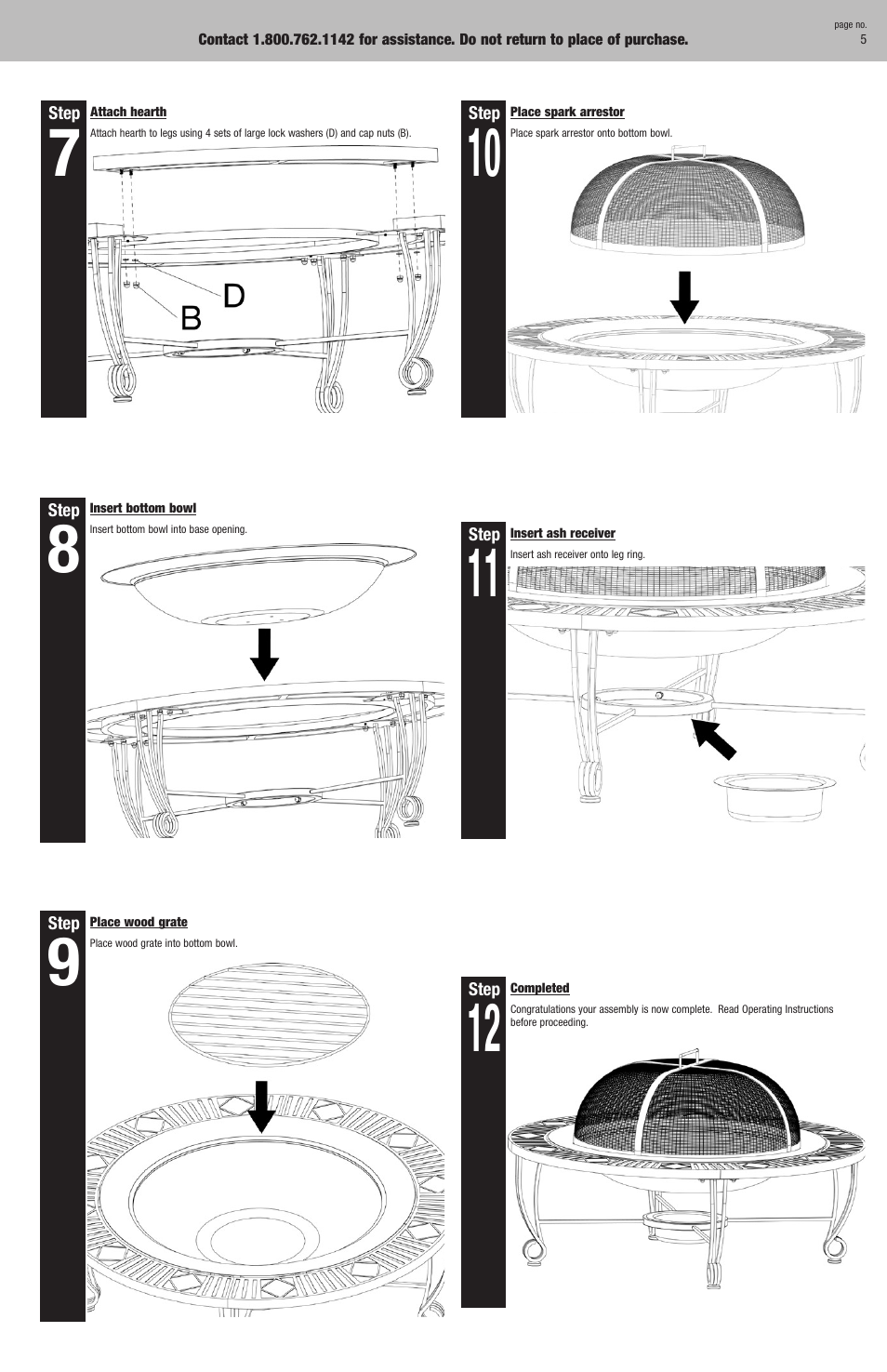 Blue Rhino WAD506A User Manual | Page 5 / 6