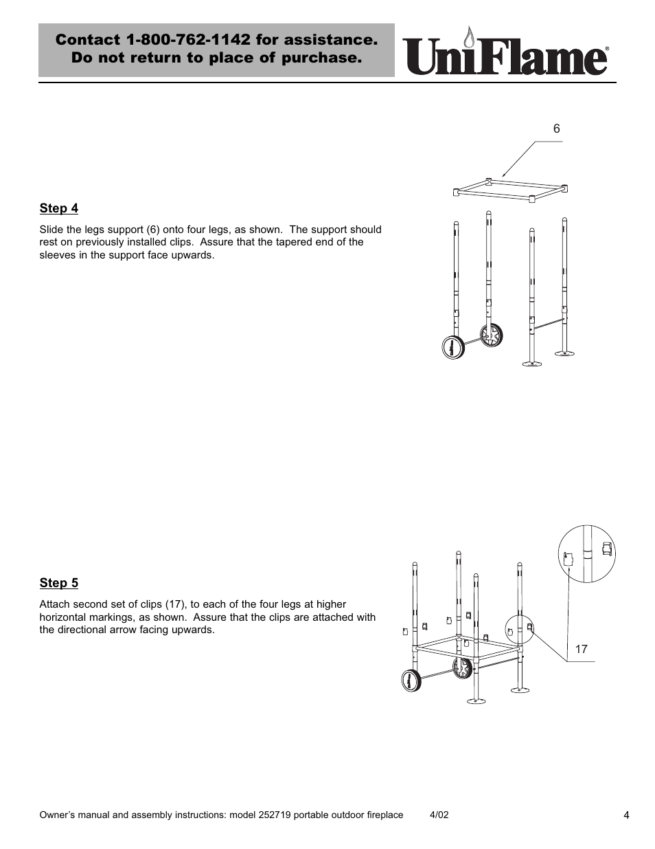 Blue Rhino 252719 User Manual | Page 5 / 16