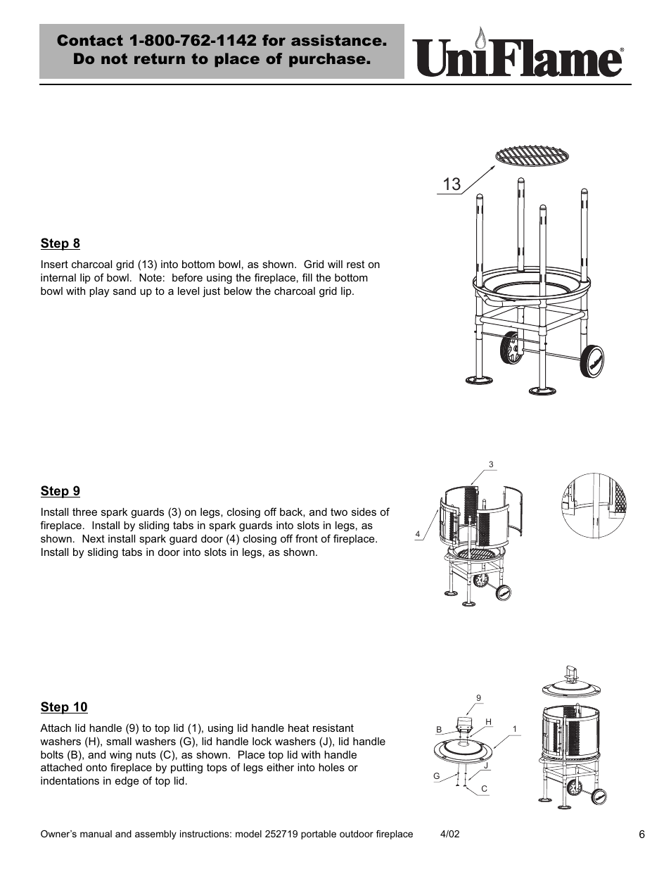 Blue Rhino 252719 User Manual | Page 7 / 16