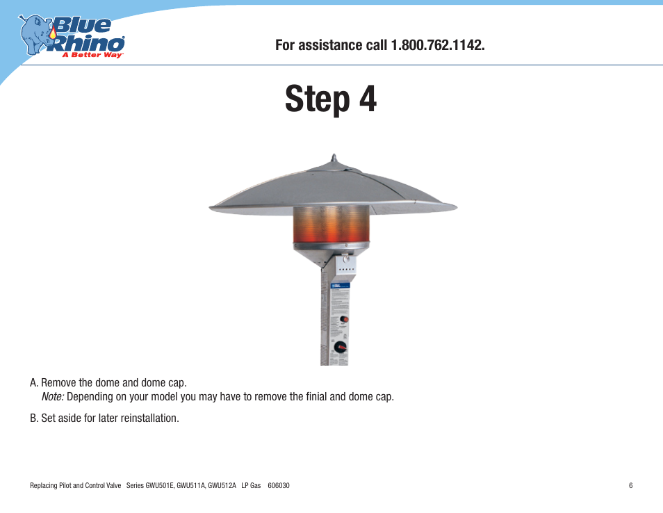 Step 4 | Blue Rhino GWU501E User Manual | Page 6 / 21