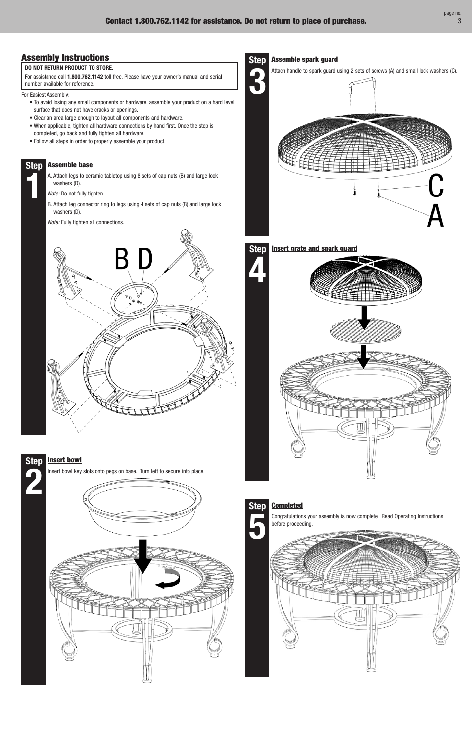 Blue Rhino WAD613T User Manual | Page 3 / 10