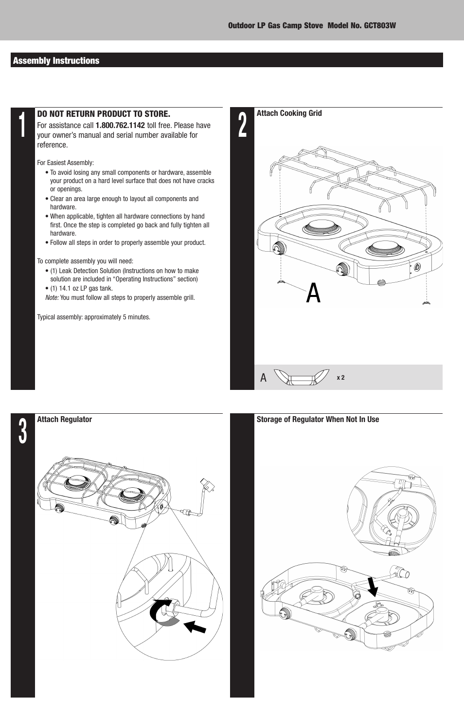 Blue Rhino GCT803W User Manual | Page 4 / 16