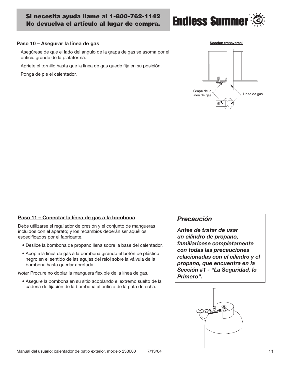 Precaución | Blue Rhino 233000 User Manual | Page 33 / 44