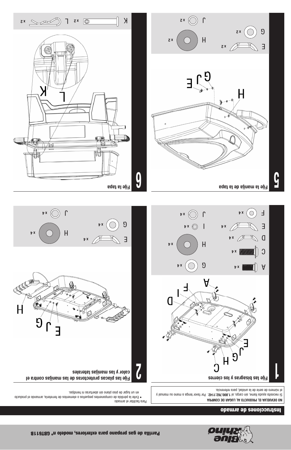 Blue Rhino GBT611B User Manual | Page 13 / 16