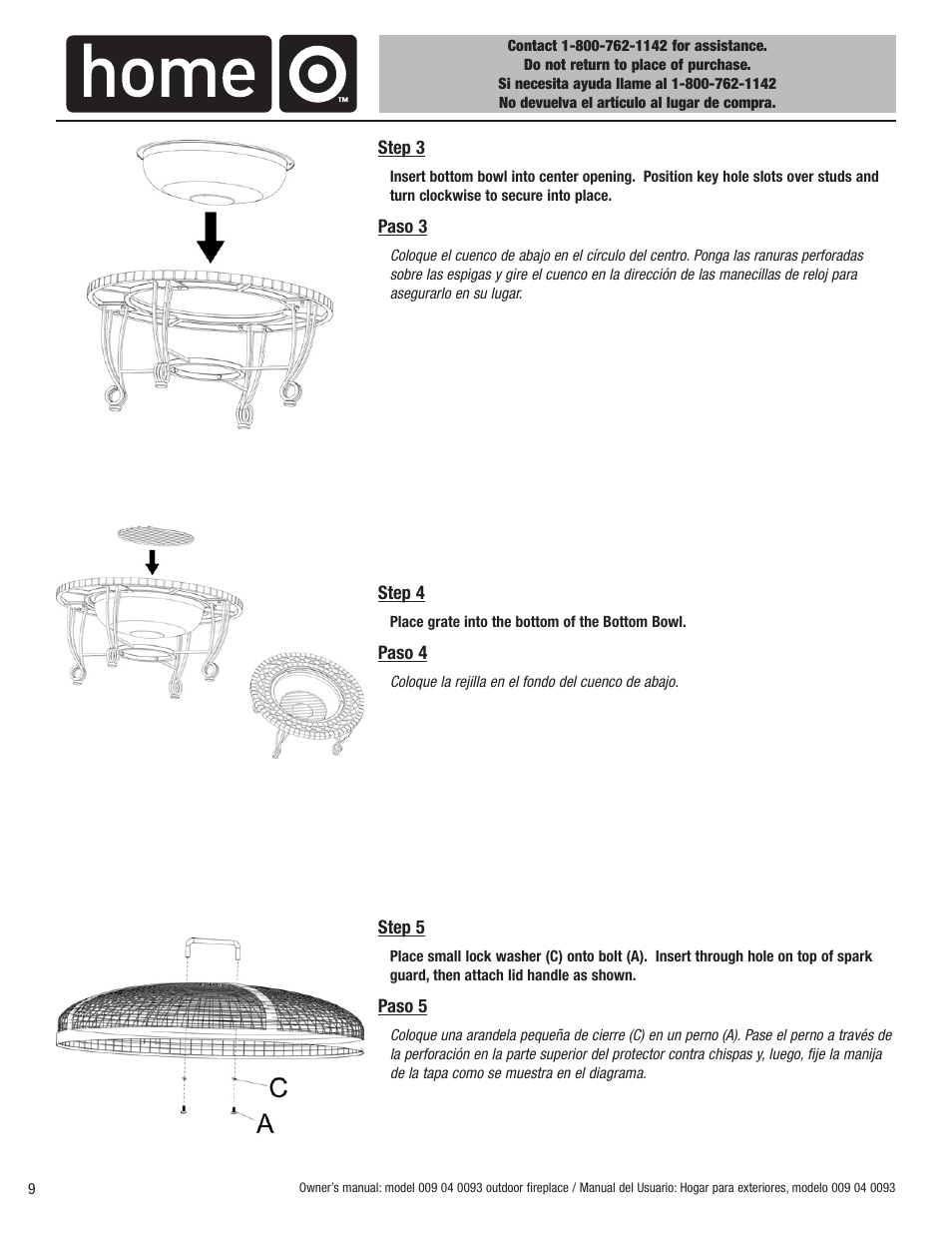 Blue Rhino 009 04 0093 User Manual | Page 10 / 20
