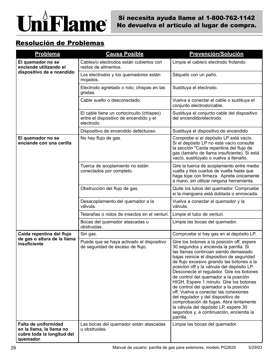 Blue Rhino PG2620 User Manual | Page 30 / 40