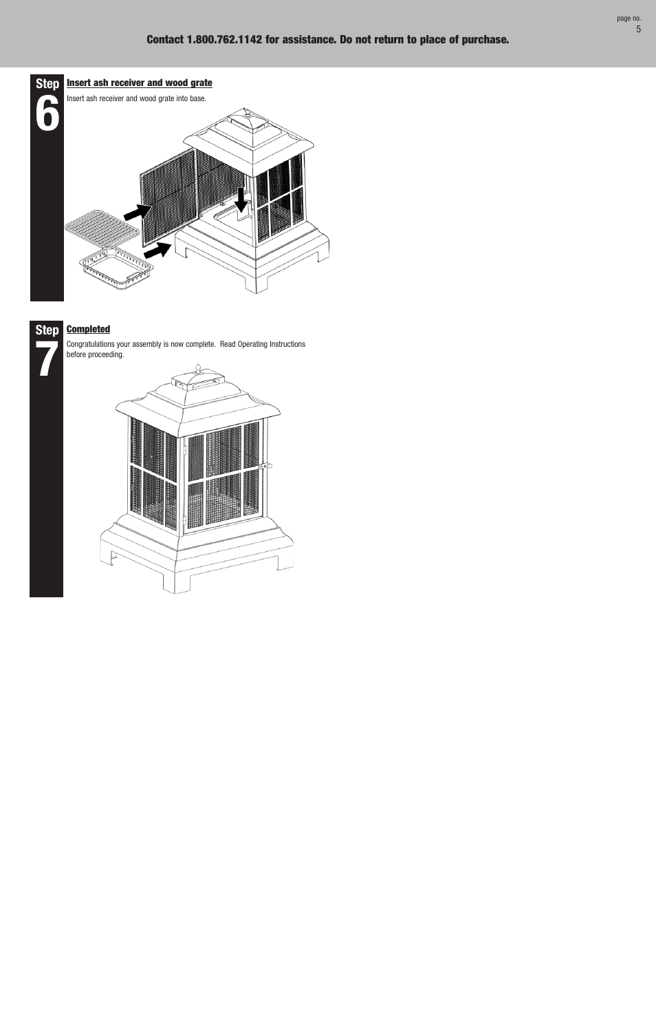 Blue Rhino WAF501CS User Manual | Page 5 / 6