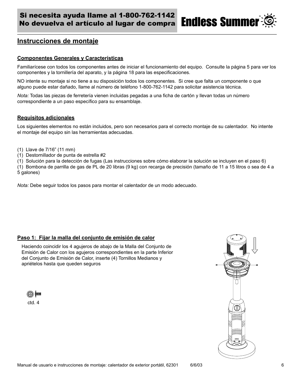 Instrucciones de montaje | Blue Rhino Endless Summer 62301 User Manual | Page 25 / 40