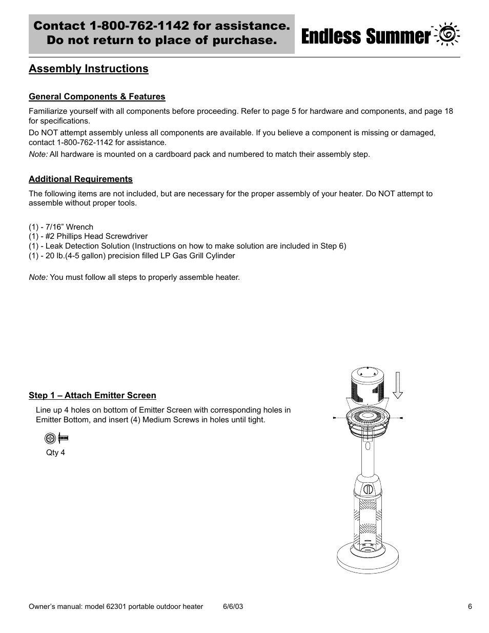 Assembly instructions | Blue Rhino Endless Summer 62301 User Manual | Page 7 / 40