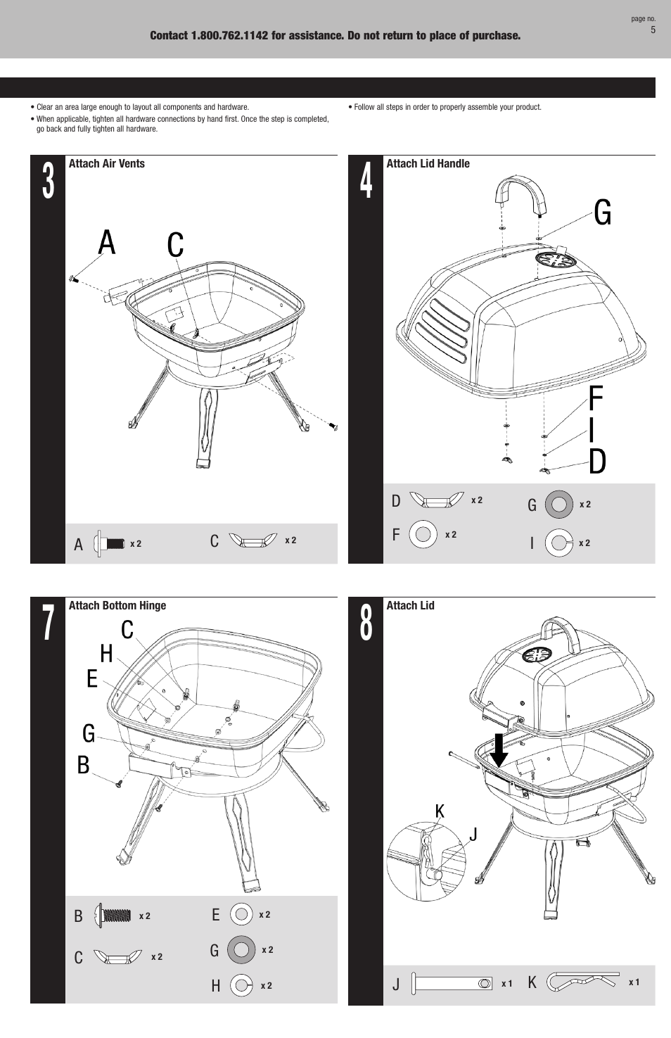 Blue Rhino CBT702W User Manual | Page 5 / 16