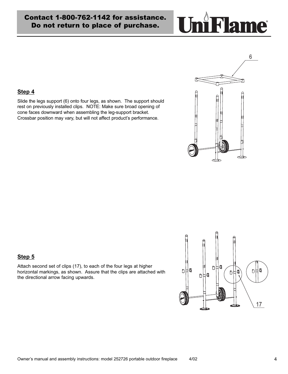 Blue Rhino 252726 User Manual | Page 5 / 16